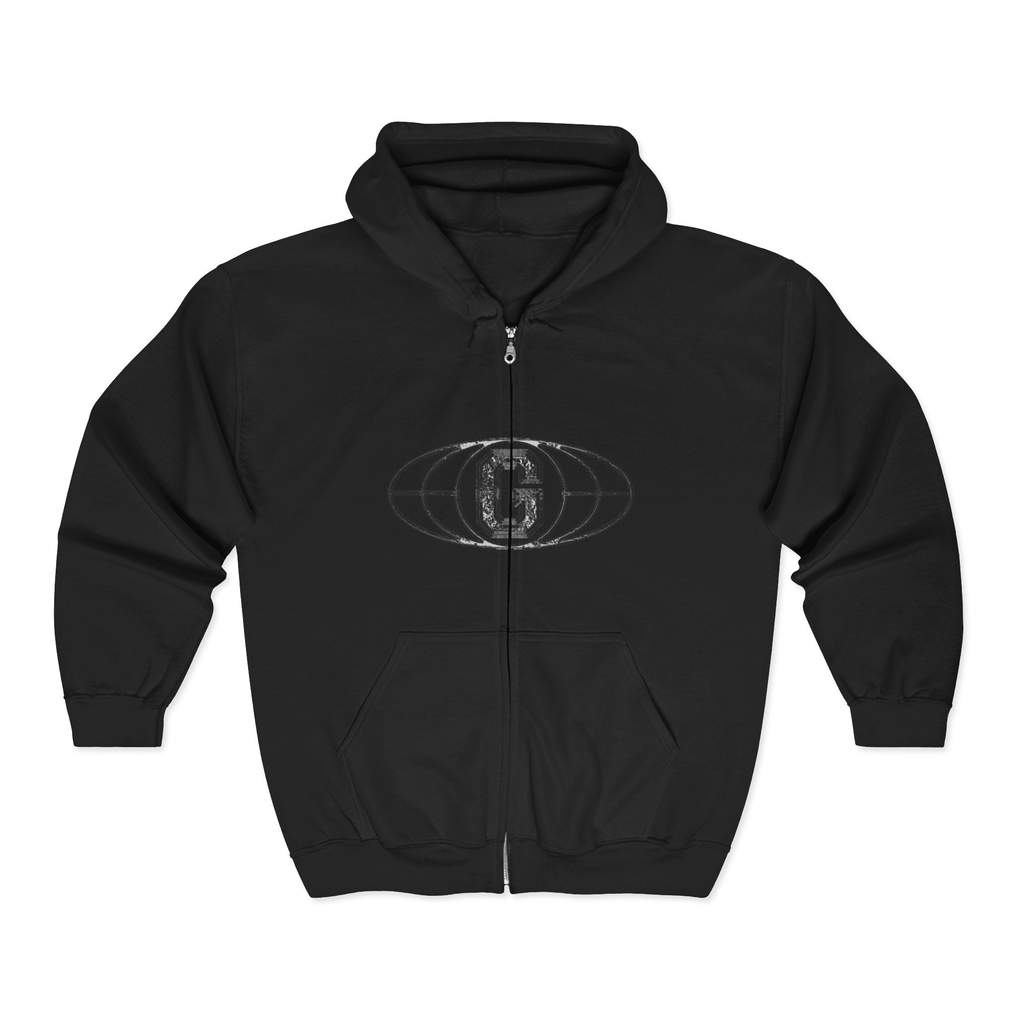 Unisex Zip-Up Hoodie Abstract Design