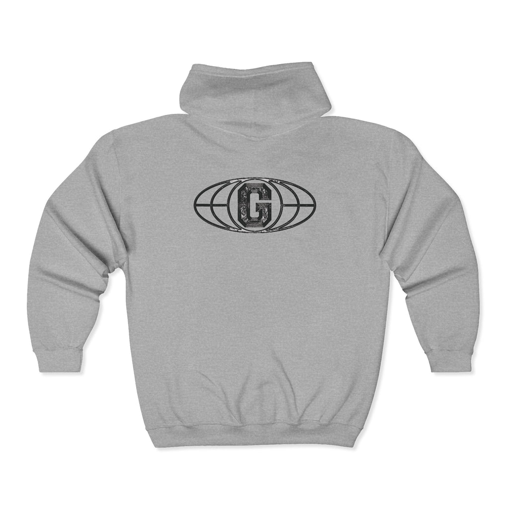 Unisex Zip-Up Hoodie Abstract Design