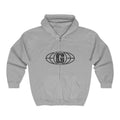 Unisex Zip-Up Hoodie Abstract Design